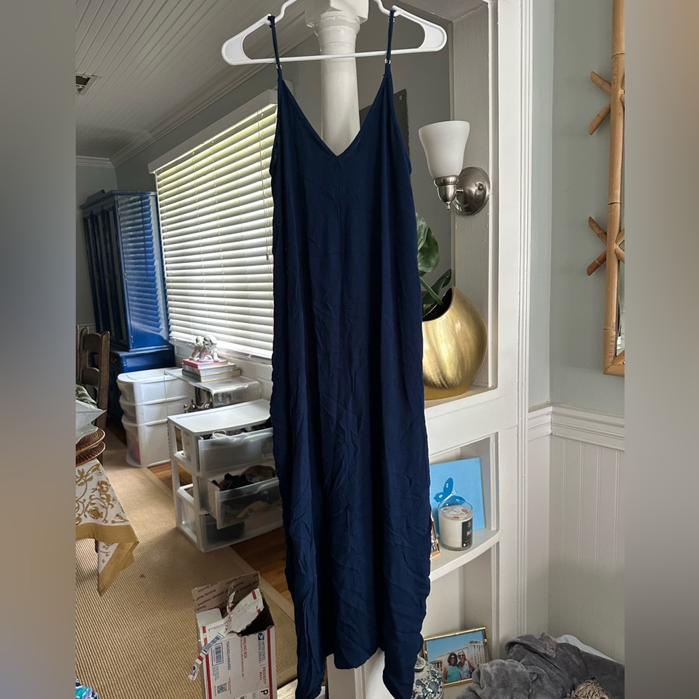 Vici Dolls Love Stitch Pacific Blue Cocoon Maxi Dress Sz S/M - Picture 7 of 8